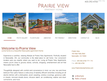 Tablet Screenshot of prairieviewapthomes.com